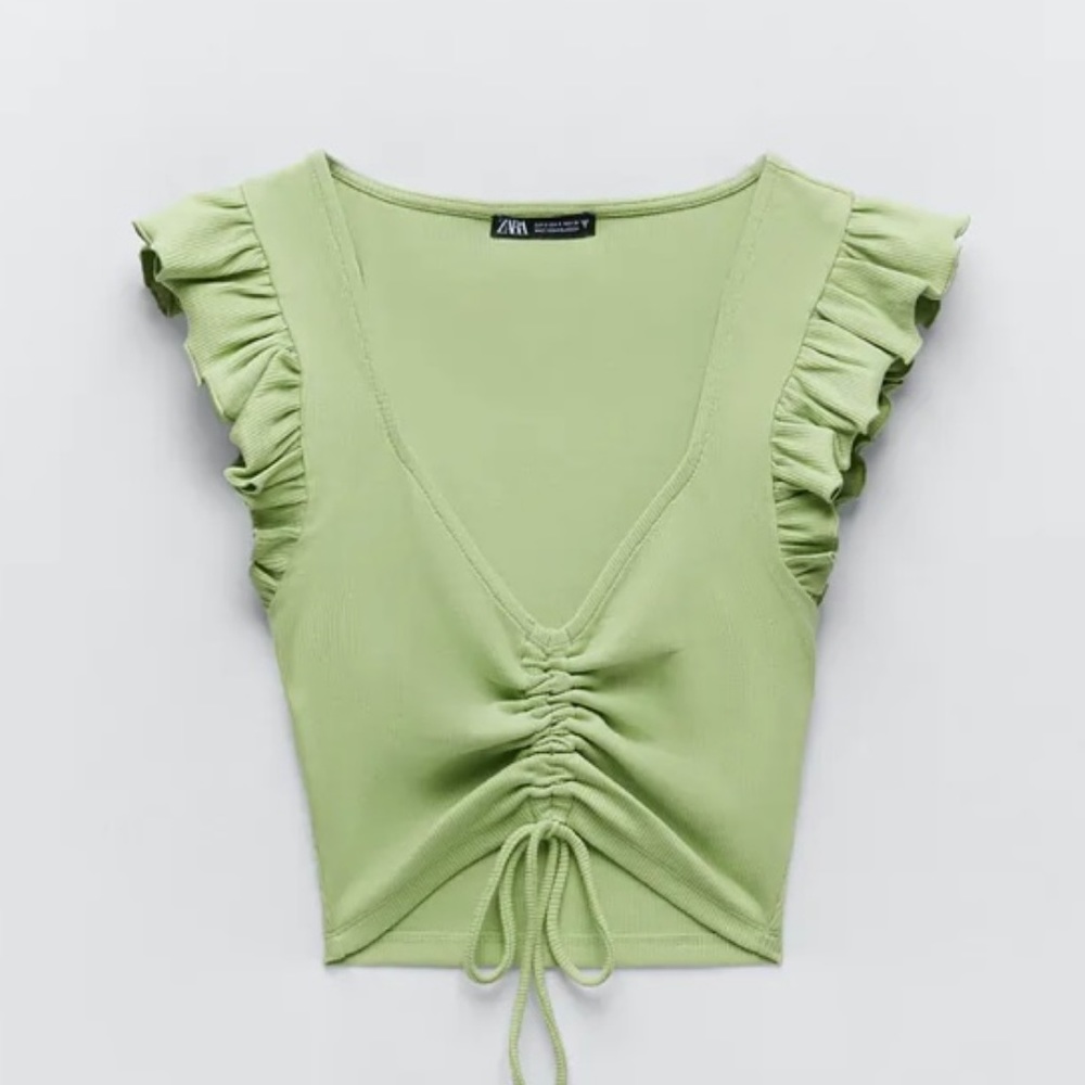 Zara scrunch top